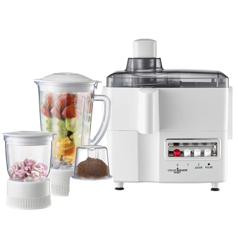 Juicer - 4 in 1多機能家庭用キッチン家電フードプロセッサー、ジューサー、ミキサー、機械式電気ブレンダー