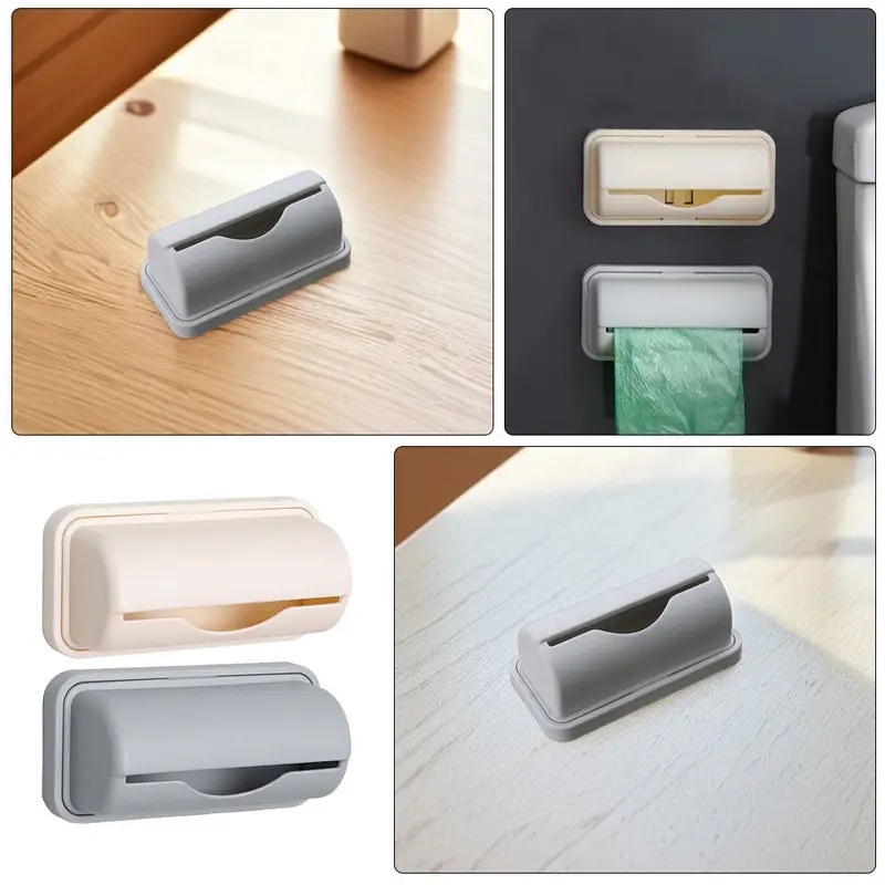 Kitchen Appliances Cabinet - 1/2/3/4個 壁掛け式ゴミ袋ディスペンサー キッチン必需品 バッグ収納オーガナイザー キャビネット、棚、バスルーム、ガレージ用