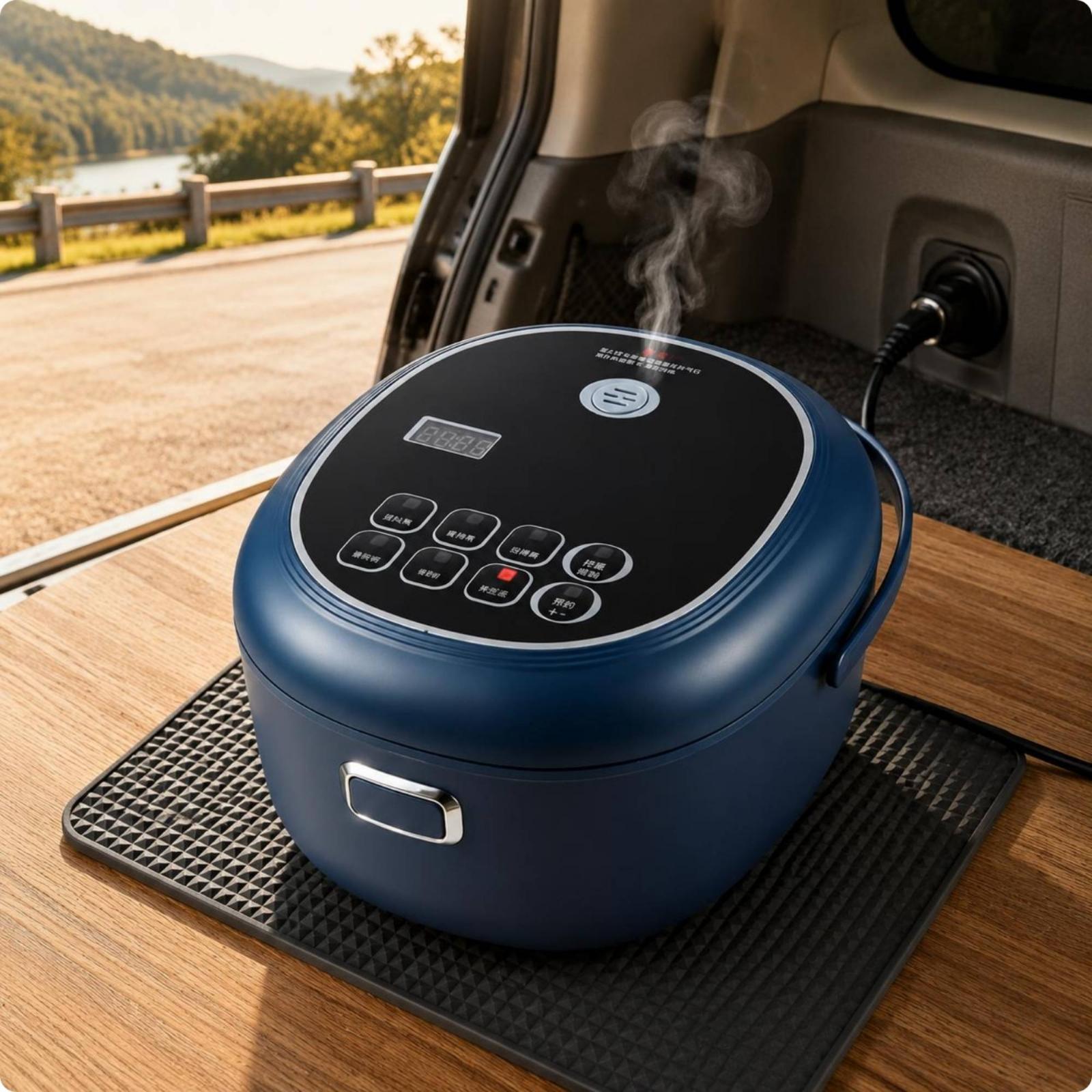Rice Cooker - ポータブル炊飯器 ロードトリップ対応炊飯器 コンパクト小型家電 車、トラック、ロードトリップに最適