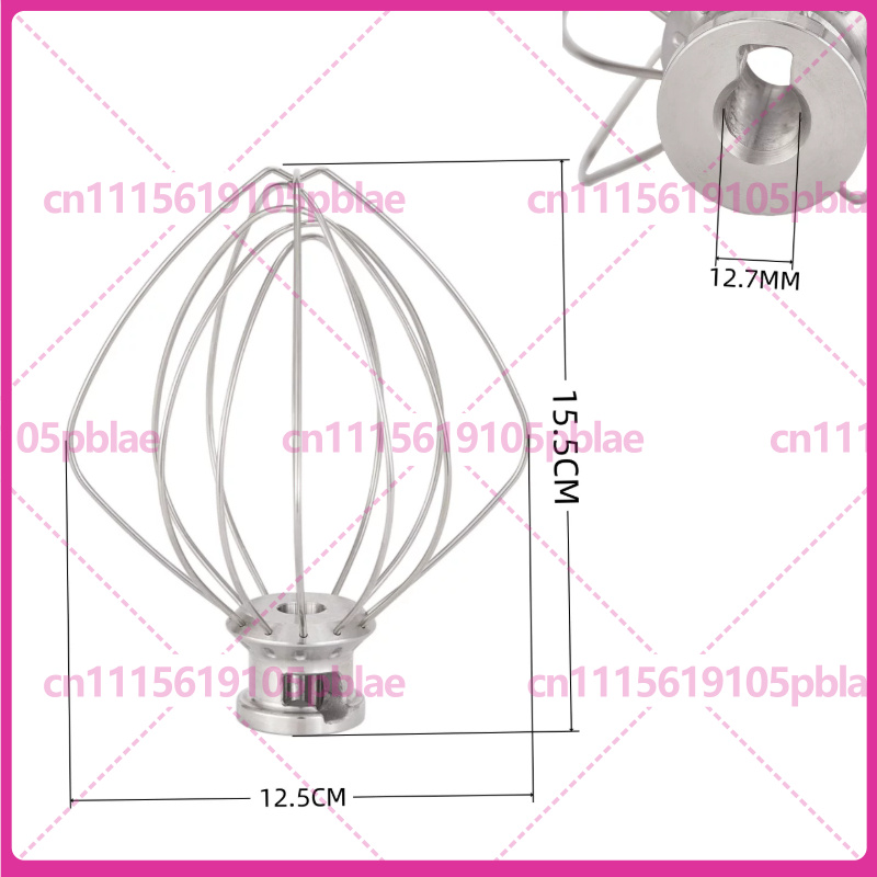 Stand Mixer - キッチンエイド K45WW、K45AB、K45DH 用の生地フック、ビーター、泡立て器。ステンレス製交換部品。