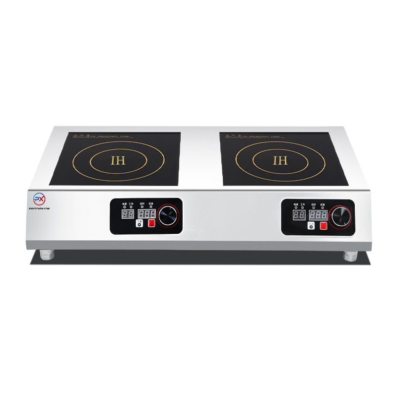 Induction Cooktop Portable - 保証付き 時間設定機能付き ポータブルコンロ 3500W フラット業務用IH調理器 ダブル電気IHクッカー