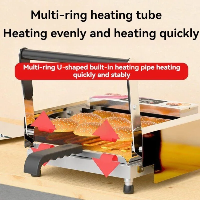 Toaster - 業務用二層式自動バーガーグリラー、小型電気パン焼き器（バーガーレストランや飲食店向け）