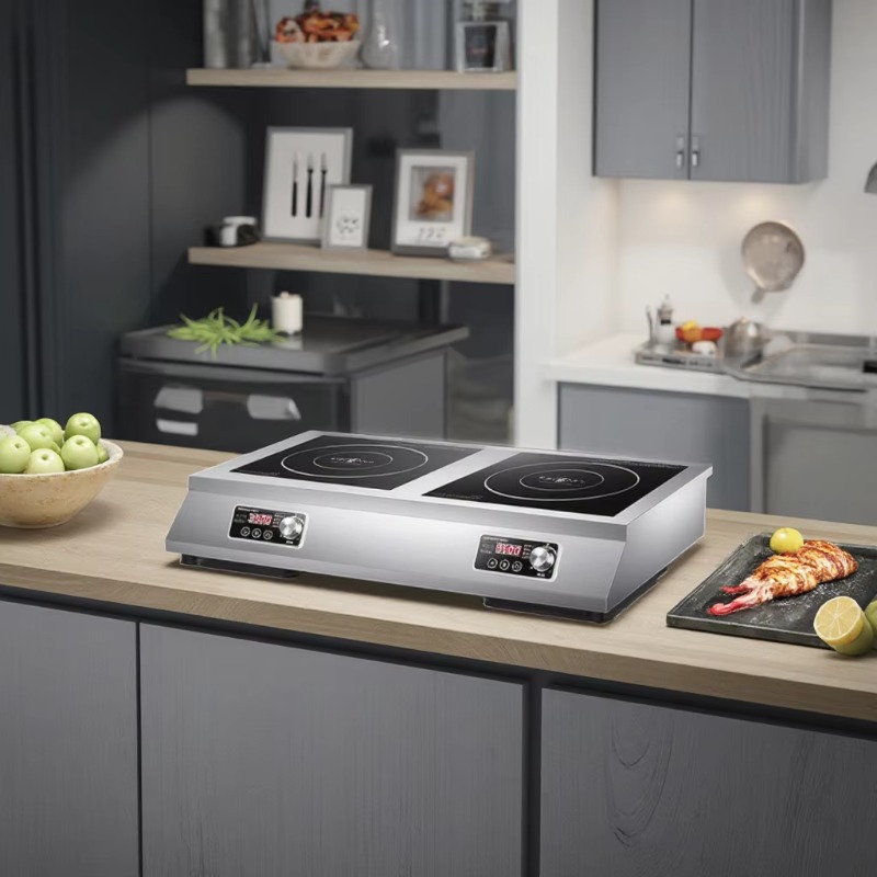 Induction Cooktop Portable - ポータブル電気誘導調理器 ステンレス製業務用コンロ キッチン家電