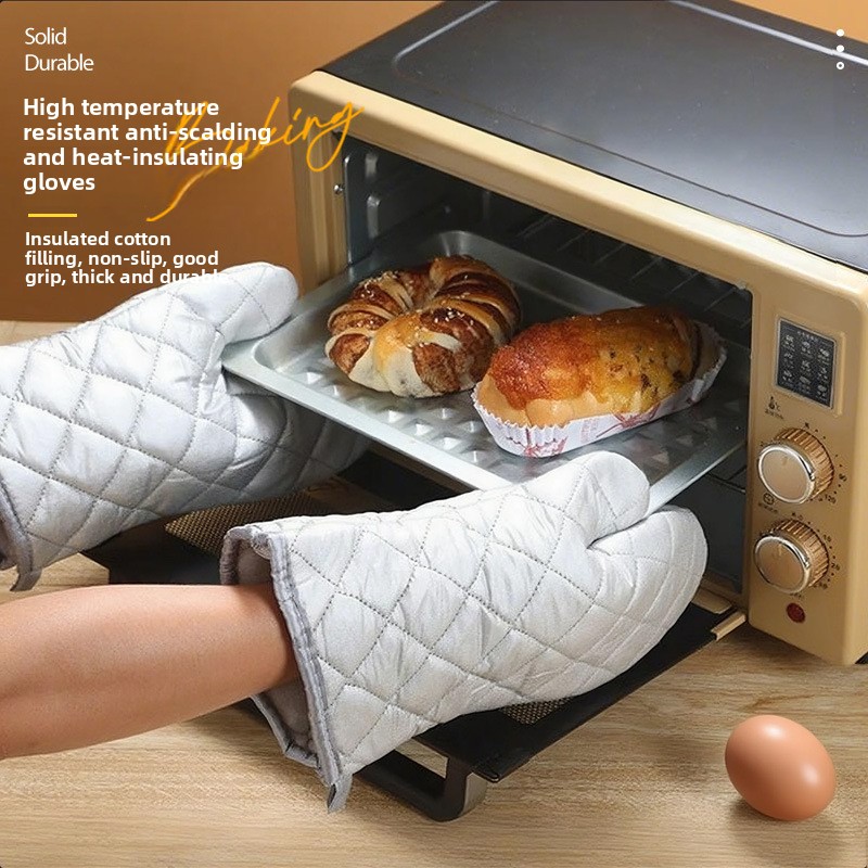 Microwave Oven - キッチン用断熱手袋、高温耐性と耐火性、電子レンジ専用、滑り止め加工、厚手、耐久性あり。