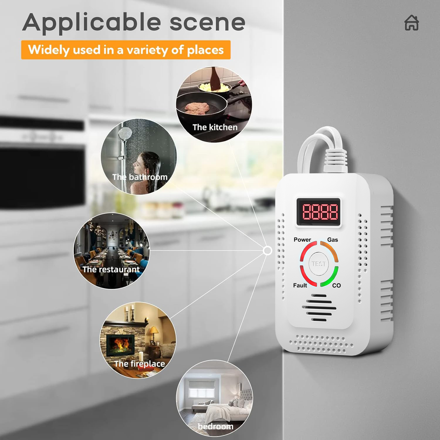 一酸化炭素 CO および天然ガス検知器、ガス、一酸化炭素、メ - Kitchen Appliances Video のレビューと価格