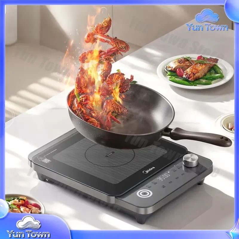 家庭用電磁調理器 3500W ダブルリング中華鍋バーナー ホ - Induction Cooktop Portable のレビューと価格