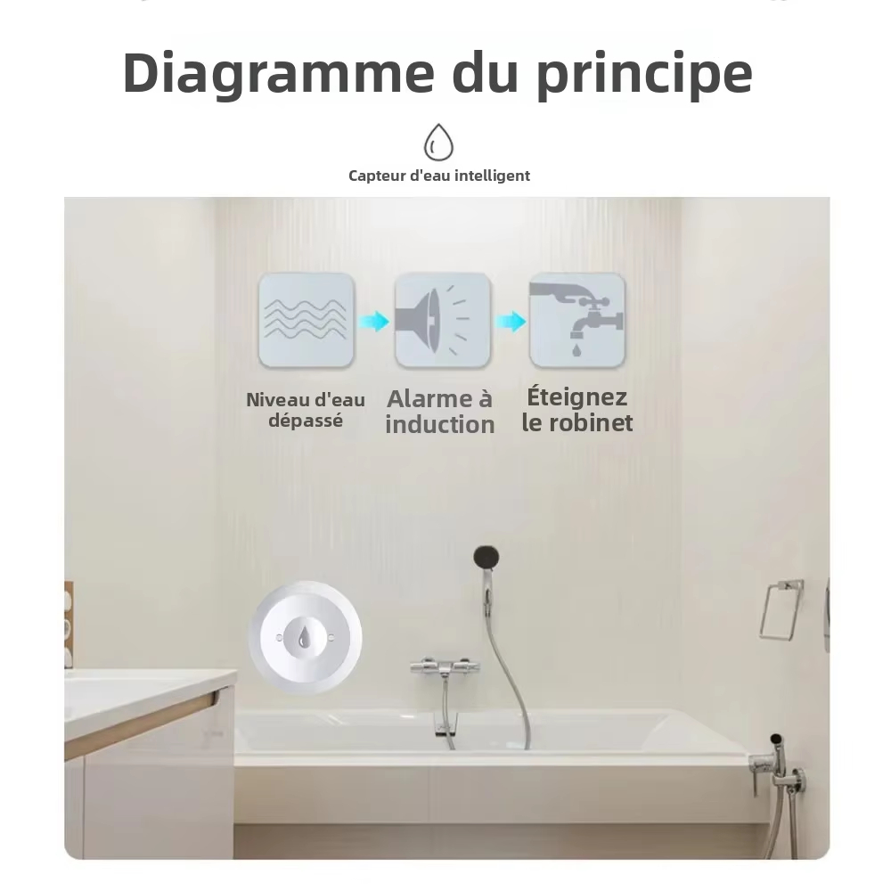 Zigbee水漏れセンサー、キッチン/バスルーム用アプリ遠隔 - Kitchen Appliances Video のレビューと価格