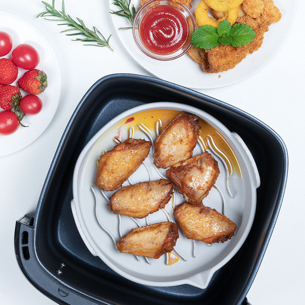 家庭用エアフライヤー用シリコンライナー、焦げ付き防止ベーキン - Air Fryer のレビューと価格