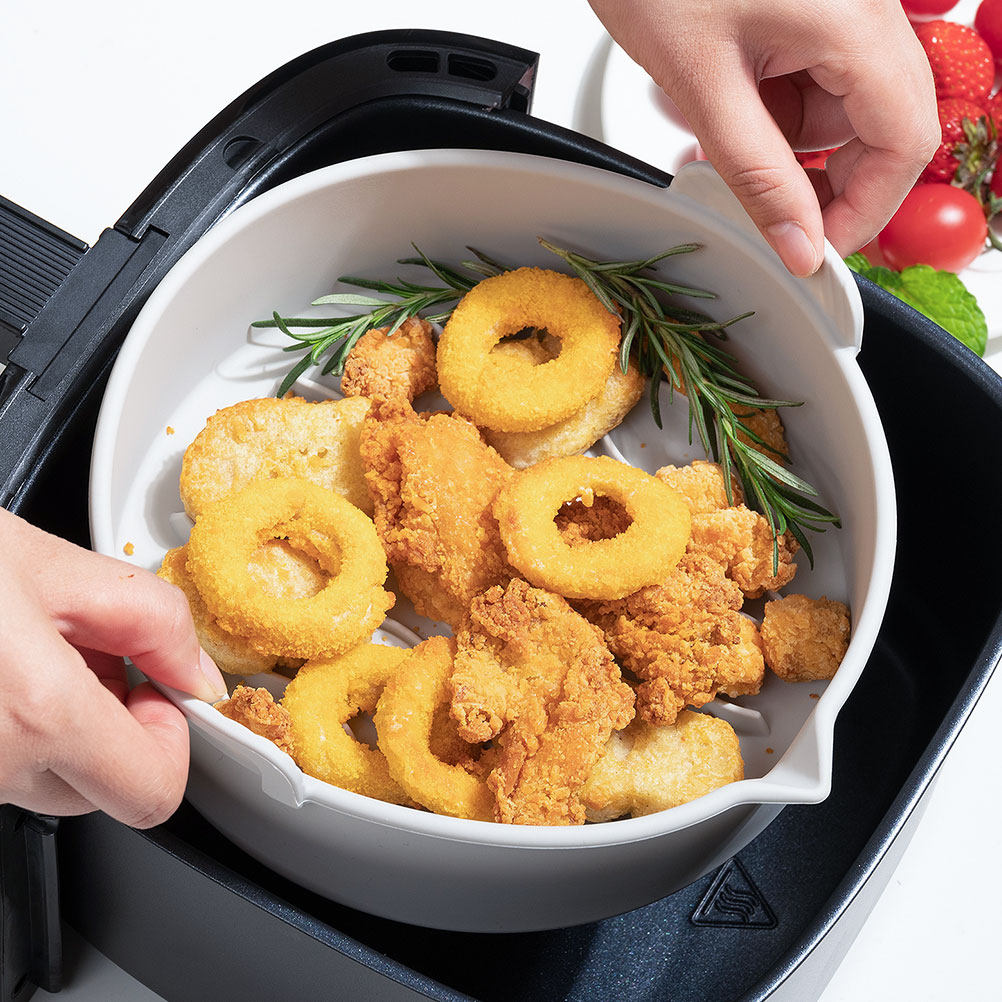 エアフライヤー用シリコンライナー、家庭用、焦げ付き防止ベーキ - Air Fryer のレビューと価格