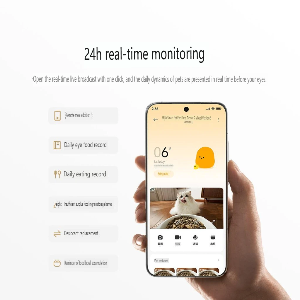 Xiaomi スマート 猫 自動給餌器 カメラ付き, ペット - Kitchen Appliances Video のレビューと価格