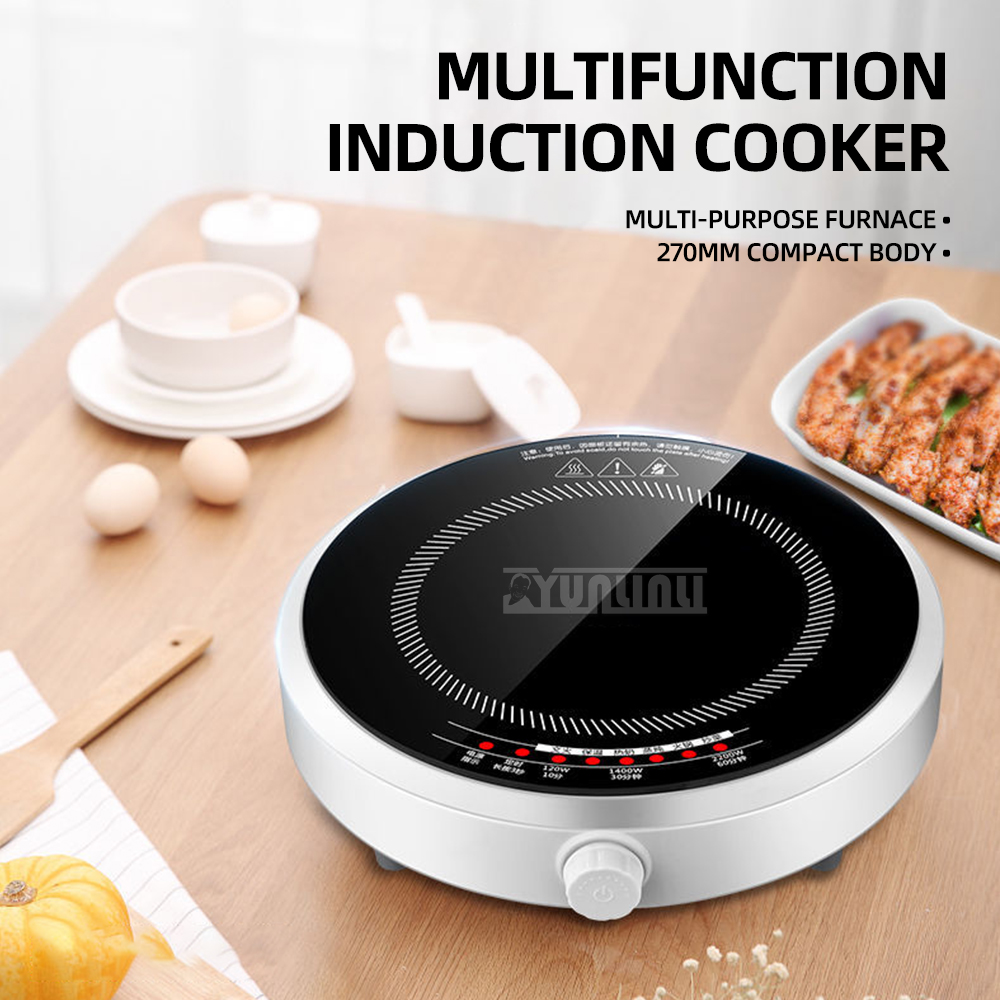 ラウンドスマート電磁調理器家庭用 2200 ワット Indu - Induction Cooktop Portable のレビューと価格
