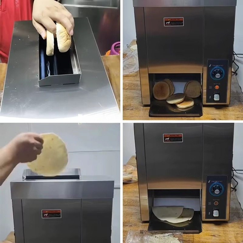 簡単清掃ステンレス製ハンバーガーバントースター電気パンウォー - Toaster のレビューと価格