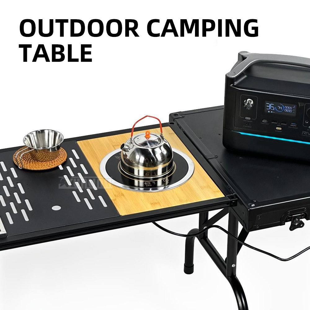 ​ キャンプテーブルモジュール、ポータブルキャンプキッチンシ - Induction Cooktop Portable のレビューと価格