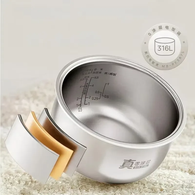 美的ヘルシーライスクッカー 3L ノンコーティングステンレス - Rice Cooker のレビューと価格