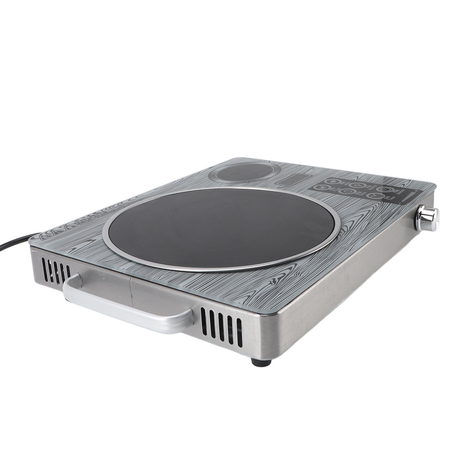電気電磁調理器タッチコントロールシングルバーナーセラミック赤 - Induction Cooktop Portable のレビューと価格