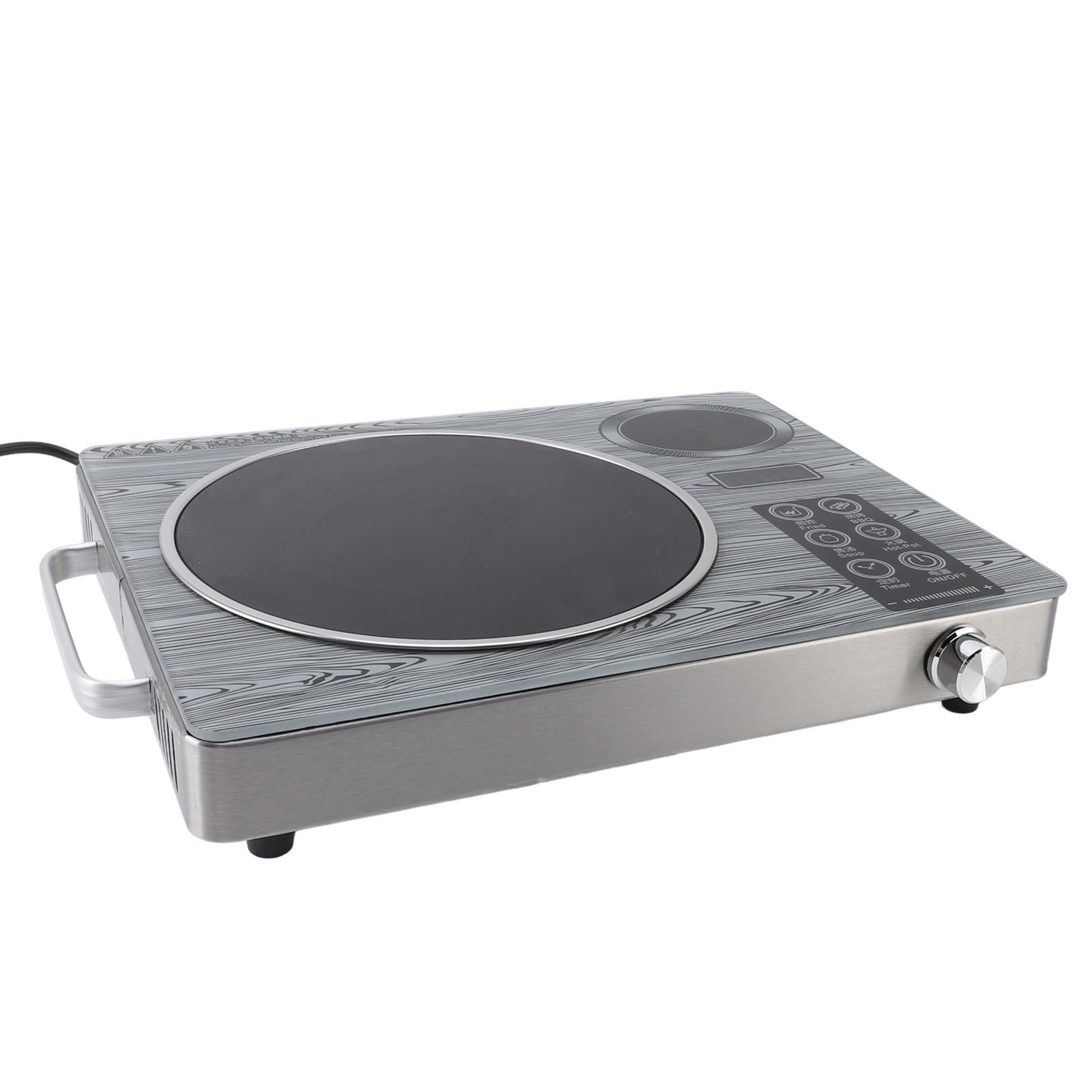 電気電磁調理器タッチコントロールシングルバーナーセラミック赤 - Induction Cooktop Portable のレビューと価格