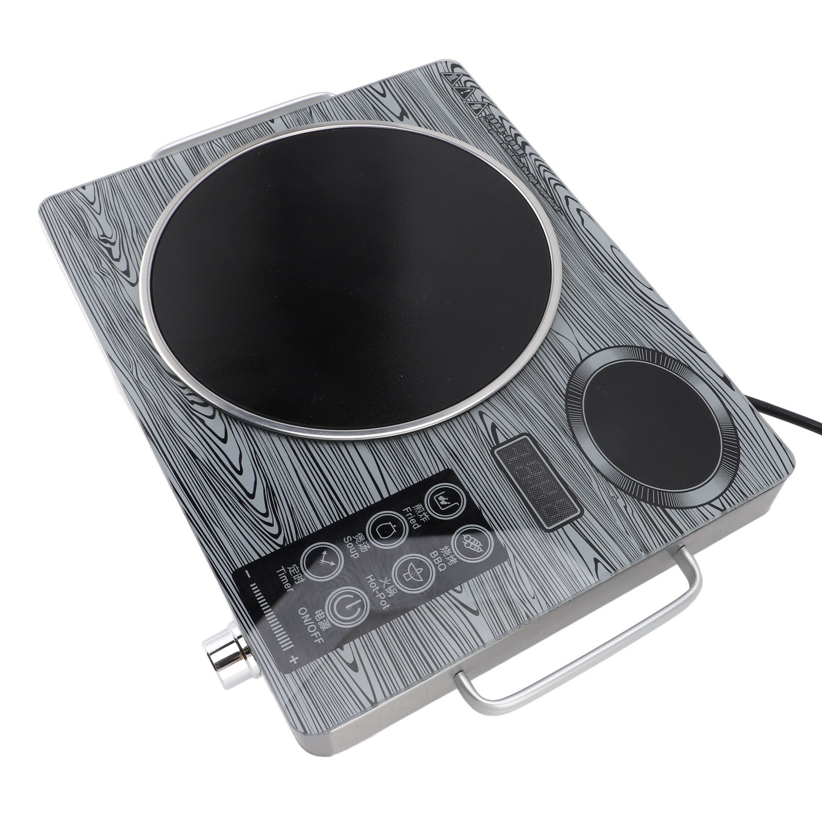 電気電磁調理器タッチコントロールシングルバーナーセラミック赤 - Induction Cooktop Portable のレビューと価格