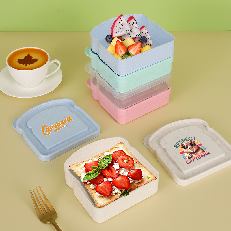 カピバラサンドイッチ食品保存ケースコンテナサラダフルーツスナ - Microwave Oven のレビューと価格