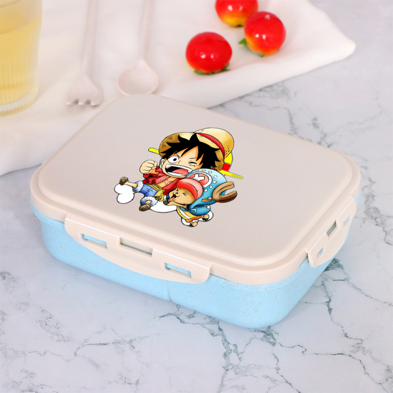 ワンピース少年少女弁当弁当箱ポータブル食品ボックス電子レンジ - Microwave Oven のレビューと価格
