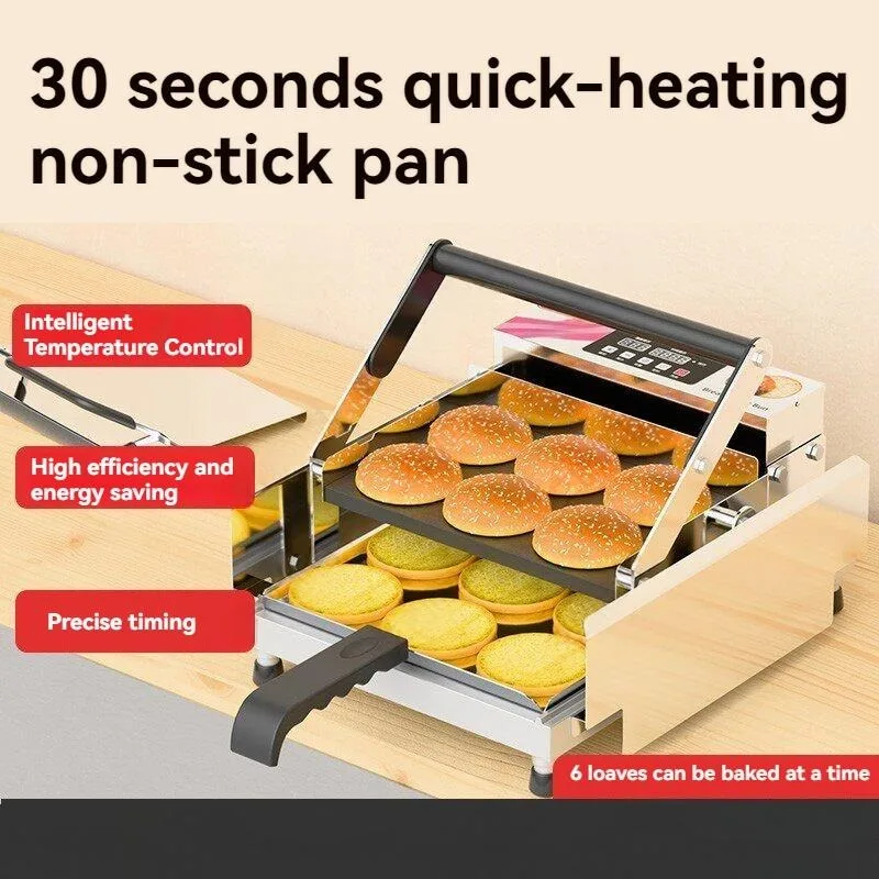 業務用二層式自動バーガーグリラー、小型電気パン焼き器（バーガ - Toaster のレビューと価格