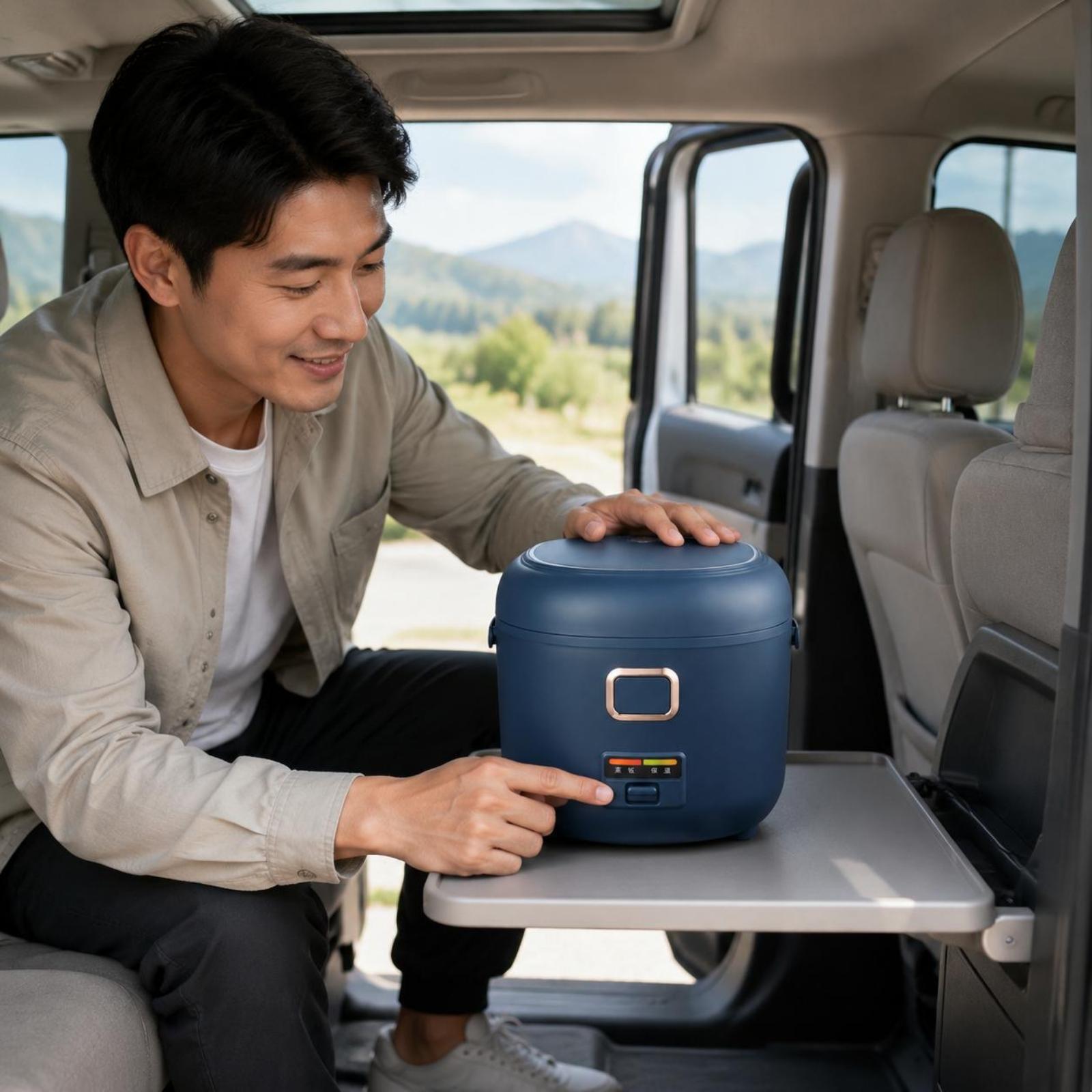 ポータブル炊飯器 ロードトリップ対応炊飯器 コンパクト小型家 - Rice Cooker のレビューと価格