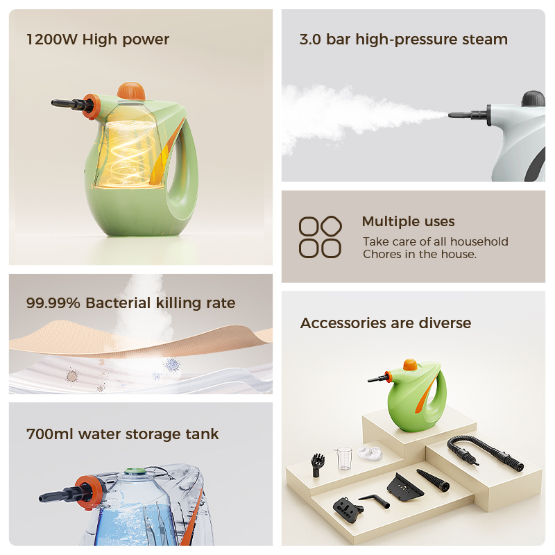 熱売中 家庭用電化製品 スチームクリーナー 1200W 高温 - Kitchen Appliances In のレビューと価格