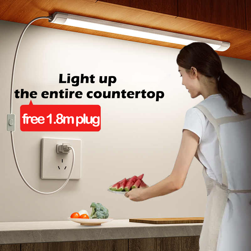 LEDライト キッチン下キャビネットランプ A85-220V - Kitchen Appliances Cabinet のレビューと価格