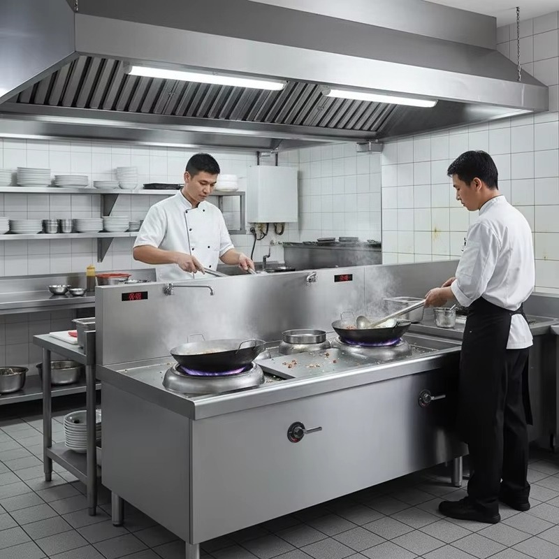 電気誘導式ダブルバーナー中華鍋レンジ ステンレス製中華鍋調理 - Induction Cooker のレビューと価格