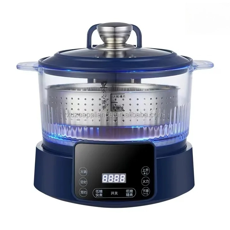 低糖質ダークグリーン5L炊飯器電気鍋リフト式炊飯器食品グレー - Rice Cooker のレビューと価格