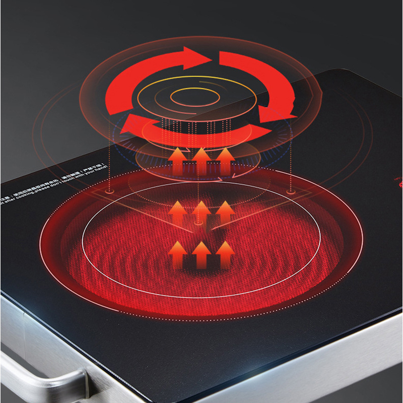 家庭用3500Wハイパワーセラミック調理器、黒色微結晶パネル - Induction Cooktop Portable のレビューと価格