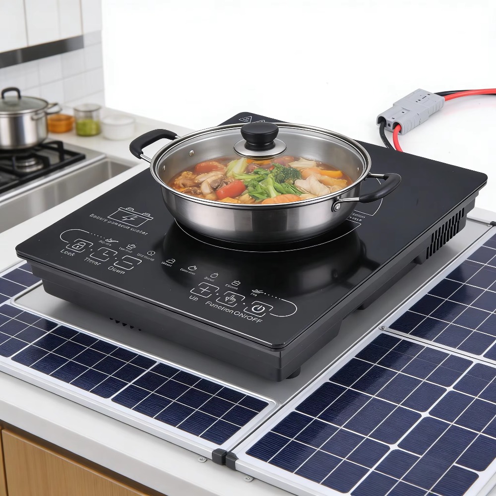 24V/48VソーラーDC誘導調理器 - 家庭用および屋外用 - Induction Cooktop Portable のレビューと価格