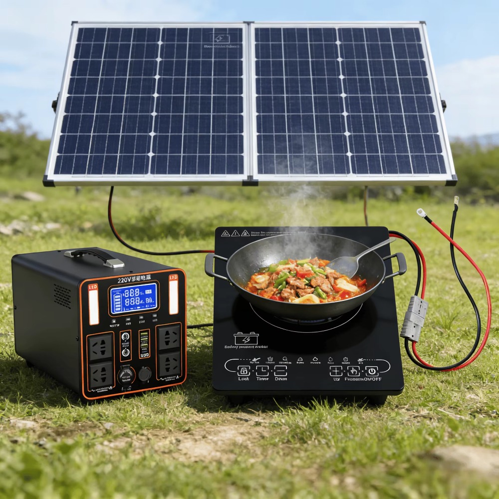 24V/48VソーラーDC誘導調理器 - 家庭用および屋外用 - Induction Cooktop Portable のレビューと価格