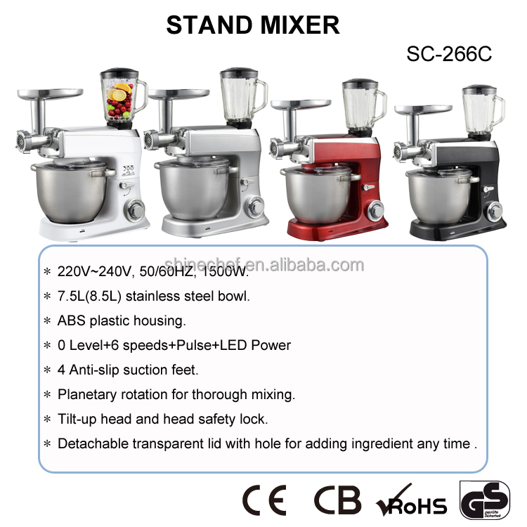 電動7.5L 8.5L生地ミキサー ミートグラインダー プラ - Stand Mixer のレビューと価格