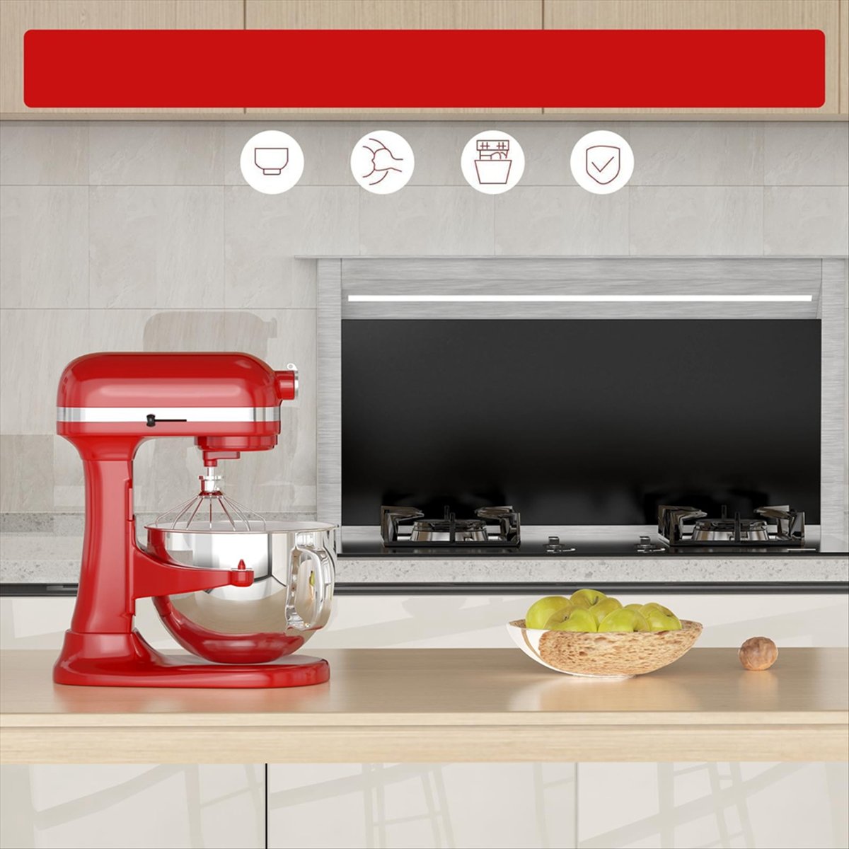 6QT ステンレススチール製ミキサーボウル スタンドミキサー - Stand Mixer のレビューと価格