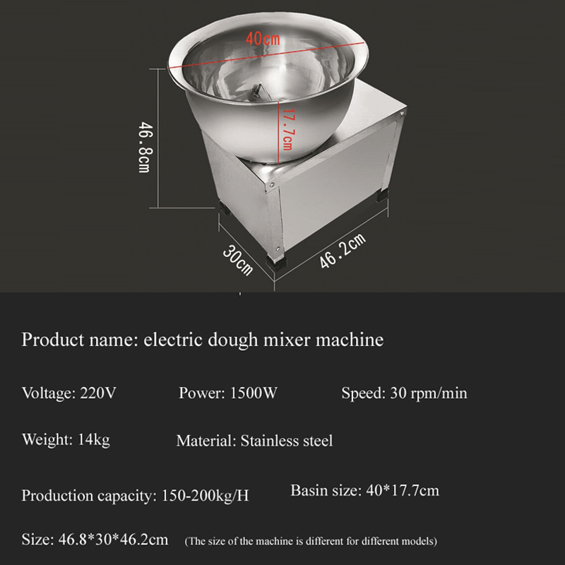 小麦粉生地ミキサー機、220V電動食品ミンチ肉攪拌機、パスタ - Kitchen Appliances In のレビューと価格