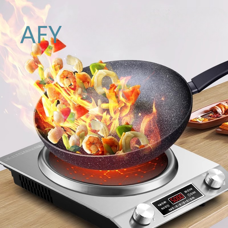 220V凹型誘導調理器 家庭用キッチン向け 高出力バッテリー - Induction Cooktop Portable のレビューと価格
