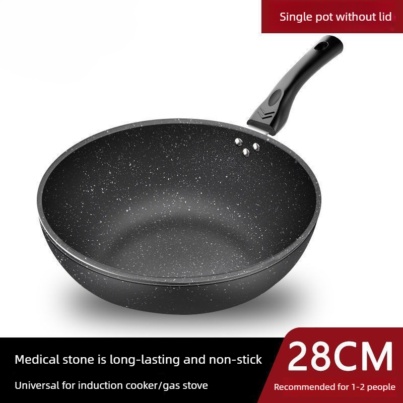 麦飯石調理鍋、油が少なく焦げ付きにくい、家庭用ガスコンロやI - Induction Cooker のレビューと価格