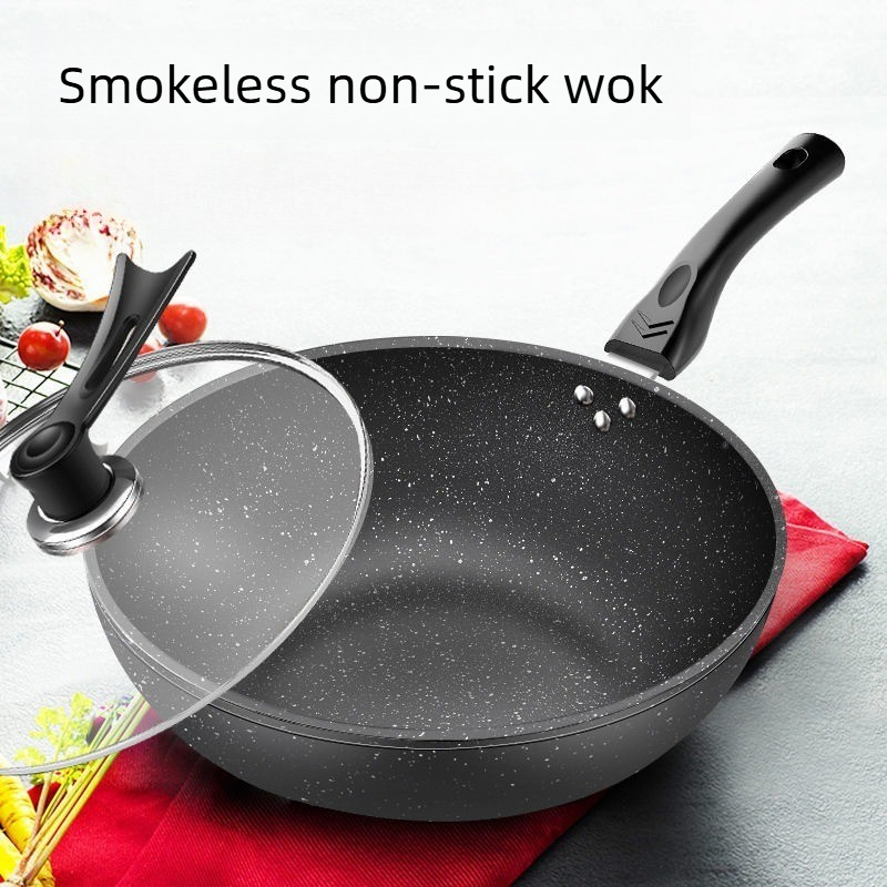 麦飯石調理鍋、油が少なく焦げ付きにくい、家庭用ガスコンロやI - Induction Cooker のレビューと価格