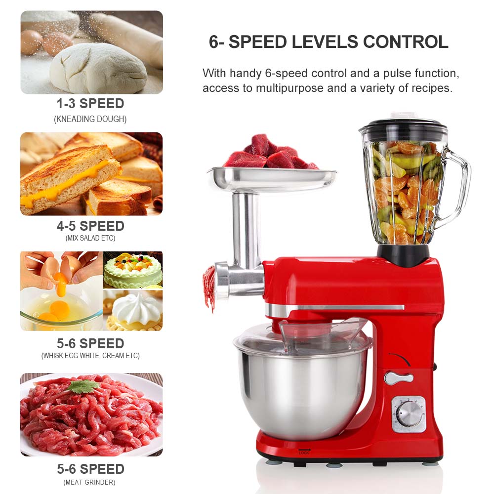 多機能家庭用キッチン5L電動フードブレンダー120v 6段階 - Blender のレビューと価格