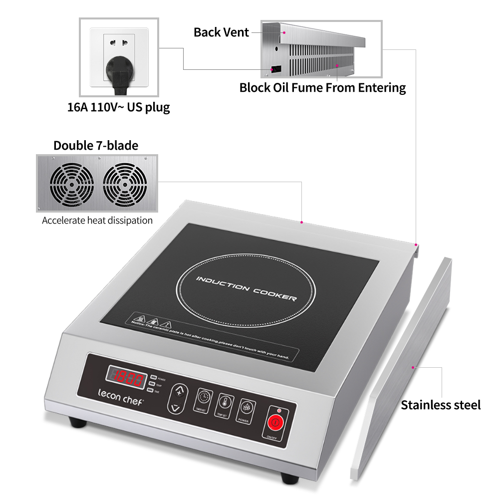 レコンシェフ インダクションクックトップ 業務用カウンタート - Induction Cooktop Portable のレビューと価格