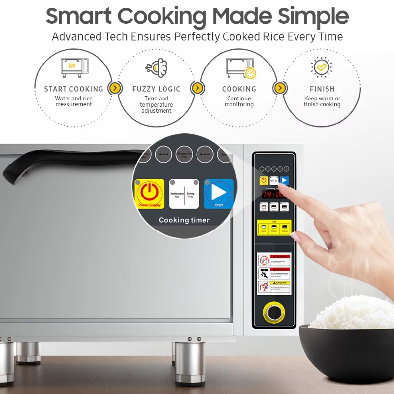 大容量電気炊飯器 ステンレス製調理器具 - Rice Cooker のレビューと価格