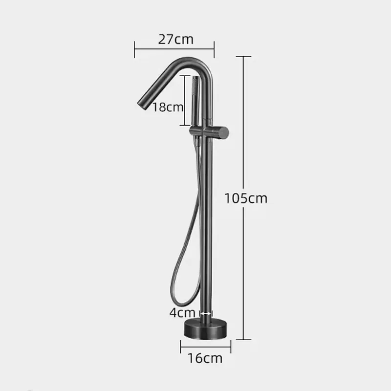銅製自立式バスシャワーミキサー、床置き式浴槽充填シャワーミキ - Stand Mixer のレビューと価格