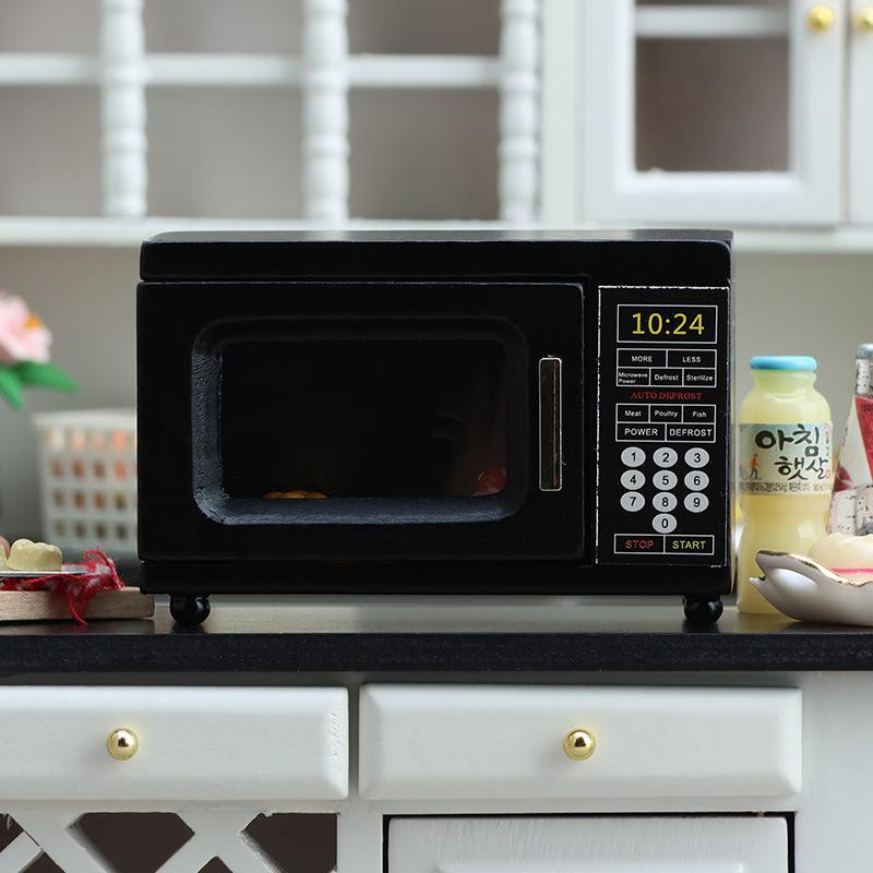 ホットセール 1/12 ドールハウスアクセサリー ドールハウ - Microwave Oven のレビューと価格