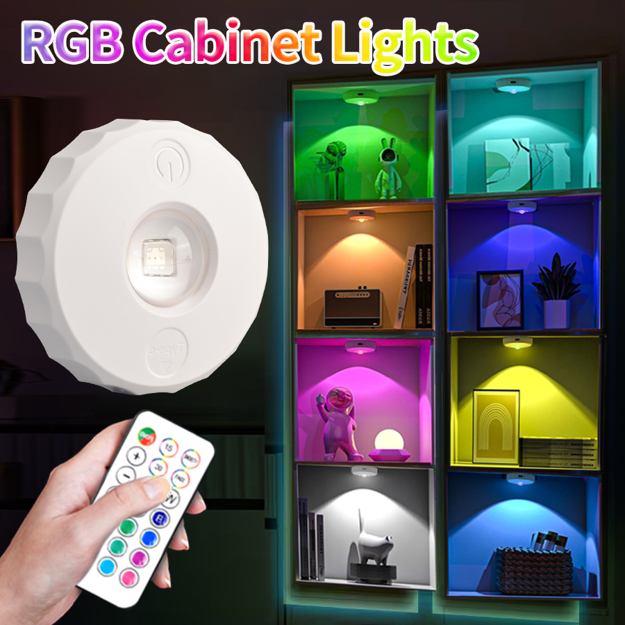 LED キャビネットライト RGB リモコン充電式ワイヤレス - Kitchen Appliances Cabinet のレビューと価格