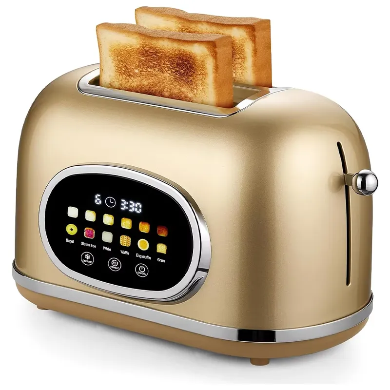 スマートタッチスクリーン2枚焼きトースター レトロステンレス - Toaster のレビューと価格
